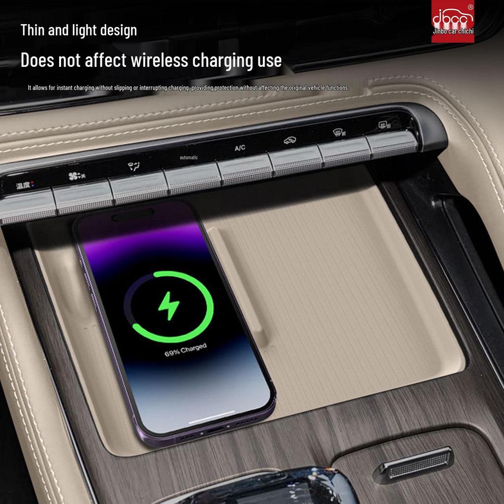 Силиконовая беспроводная зарядная панель для Geely Xingyue L (Подходит для 26 моделей) - Аксессуар для телефона на центральную консоль