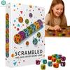 Скрэмбл Дайс Словесная игра, Быстрая тренировка мозга, Головоломка с кубиками, Дорожный набор настольных игр для 1-5 игроков