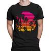 Tree Forest Adventure Lovers Gift 80s Sunset Retro Mens Womens T-Shirts Top #NED