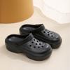 2025 новая верхняя одежда дырявые туфли на платформе летние сандалии для отдыха на море модный тренд наступая на дерьмо eva крутые тапочки