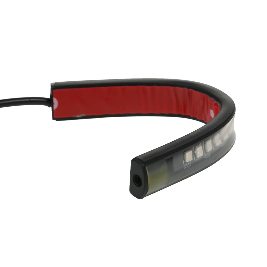 12 В 1 шт. универсальные 18 светодиодных полосок, указатели поворота мотоцикла, стоп-сигнал заднего прицепа