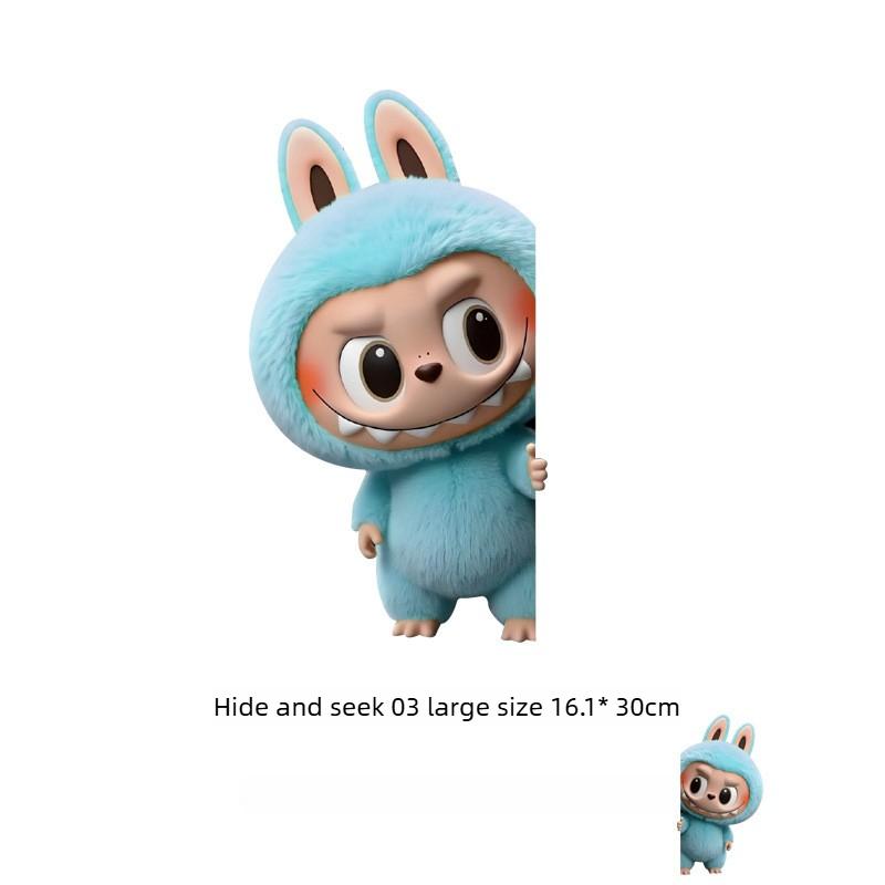 Peek-a-boo Electric Car Personalized Decoration Sticker Car Scratches Cover Cute Suitcase Sticker
