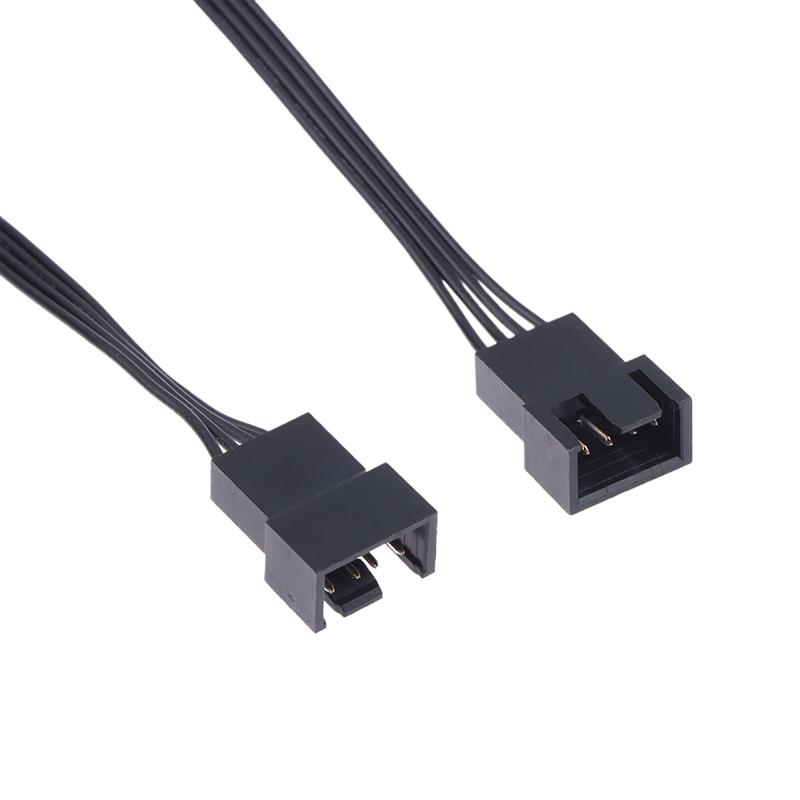 5 шт. 4-контактный ШИМ-адаптер для подключения вентилятора процессора, удлинитель для вентилятора компьютера, сменный кабель питания, аксессуары 24Awg