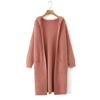 ZA2025 Trendy Women's Thick Hooded Long Cardigan Jacket - Fashionable and Versatile