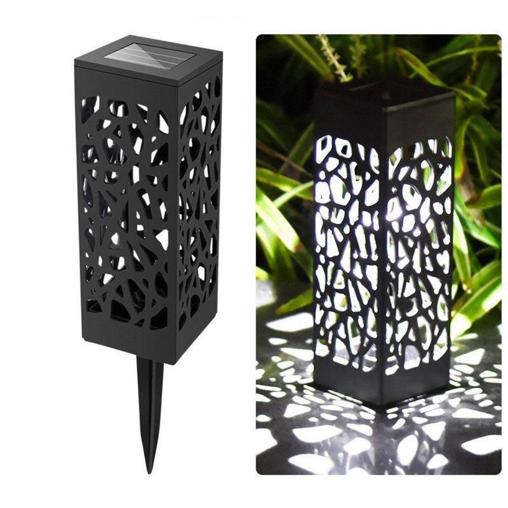 6 шт. наружный солнечный садовый светильник водонепроницаемый солнечный газонный светильник для ландшафтного патио двора дорожки лестницы двора художественное украшение