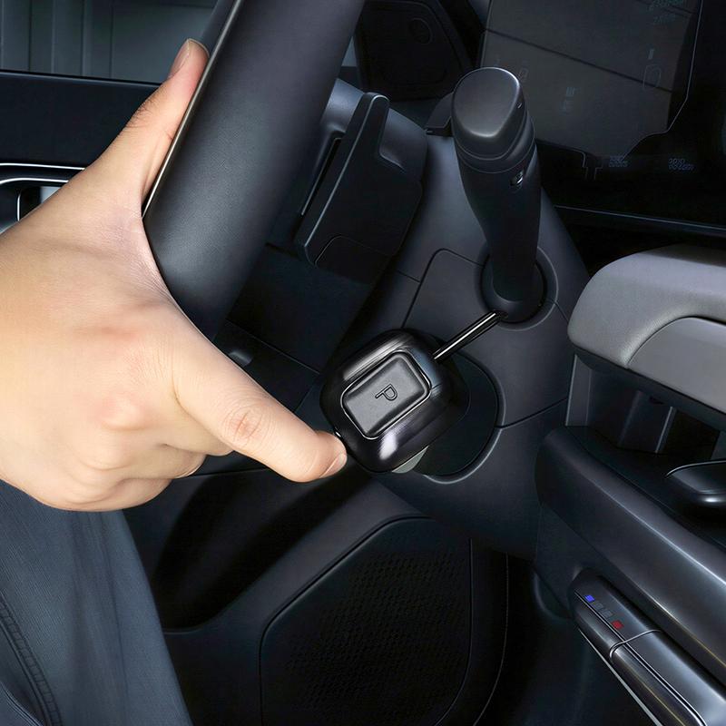 For Kia EV4 2025 2026 Car Tuning Black Car Aluminum Alloy Steering Wheel Column Shift Knob Cover Accessories