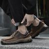 Лидер продаж мужская кожаная походная обувь Европа Америка износостойкая подошва рабочая обувь мужская высококачественная повседневная обувь