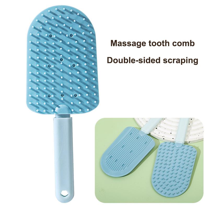 Инструмент для удаления шерсти у кошек Средство для удаления шерсти у кошек Двусторонняя расческа для ухода за шерстью у кошек Массажная щетка для вычесывания шерсти Товары для животных