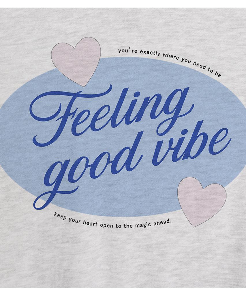 Свитшот MATCHGLOBE Feeling Good Vibe (Светлый Меланж)