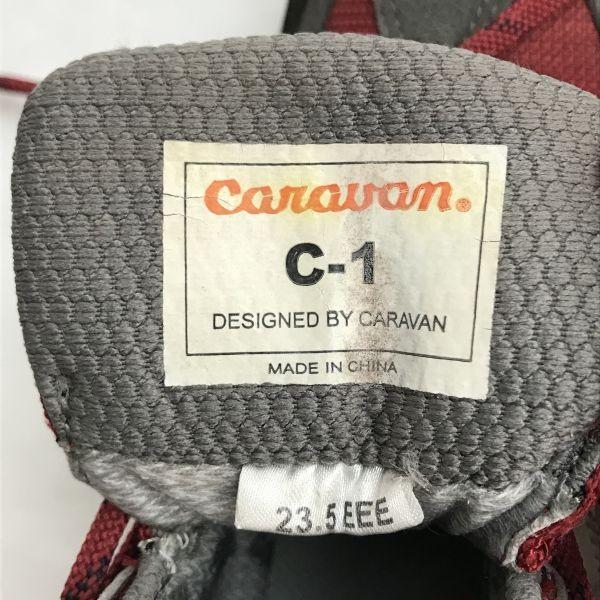 Треккинговые ботинки Caravan GORE-TEX 23.5EEE серый красный походные уличные(ИСПОЛЬЗОВАЛ)