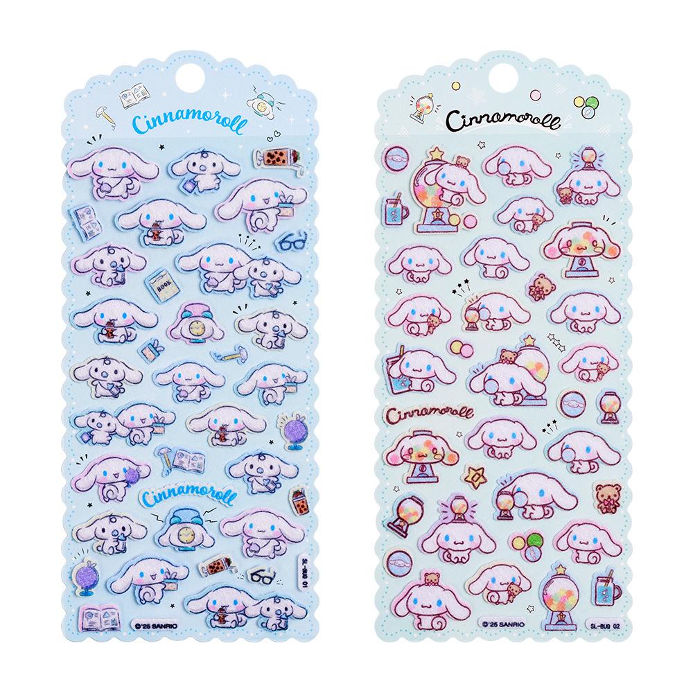 Новые Sanrio 3D Объемные Милые Наклейки Хелло Китти Куроми Мелоди Декоративные Чашки Книга Творческие Награды Пузырьковые Наклейки