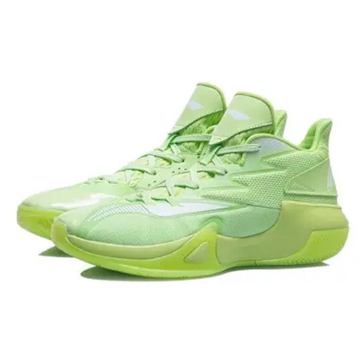Li Ning Sprint SE Амортизирующие Баскетбольные Кроссовки Средней Высоты Мужские Nouveau Листовой Зеленый ABPR061-2