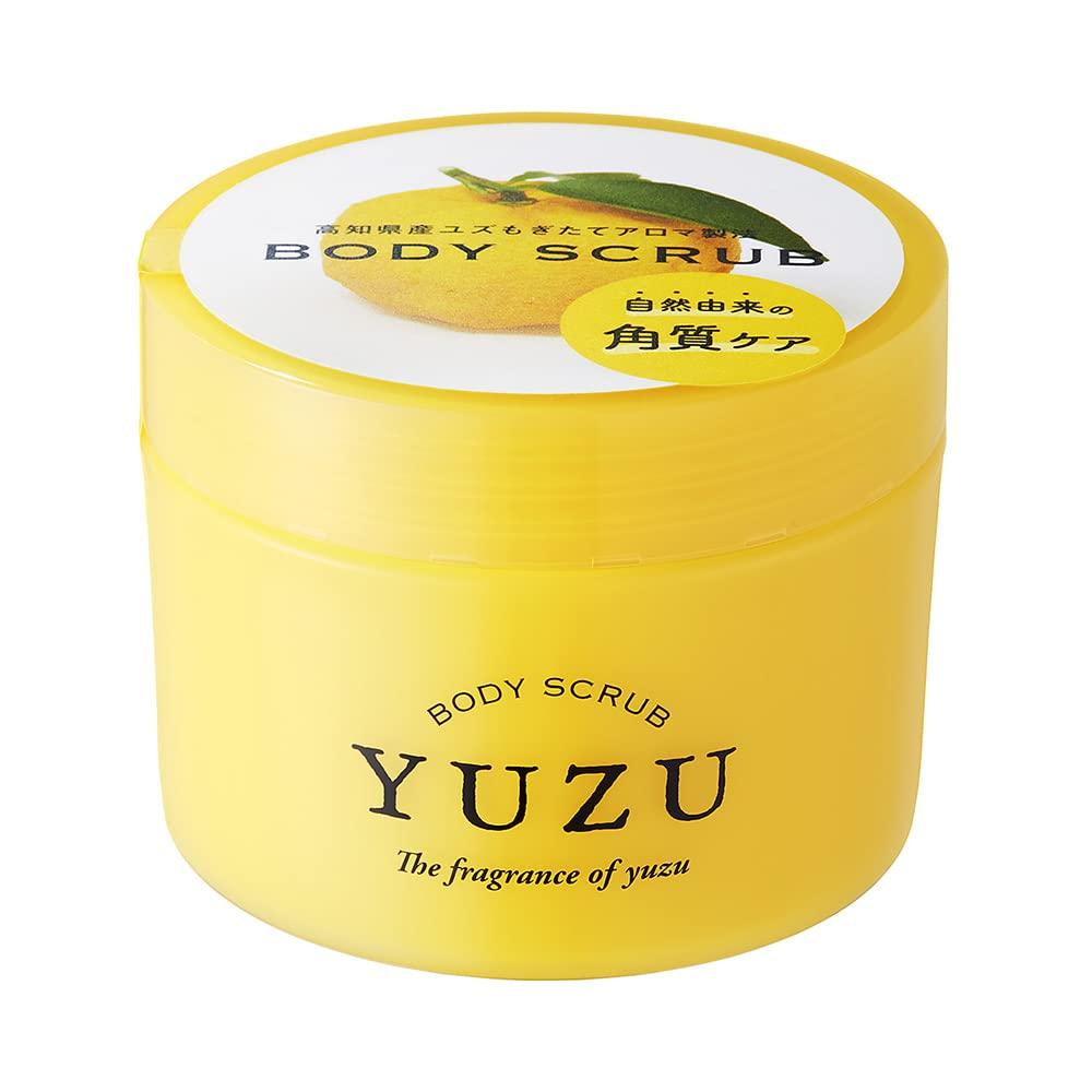 Daily Aroma Kochi Prefecture YUZU Body Scrub Made In Japan with Yuzu Essential Citrus Moisturizing Body and Natural Salt for a Moisturizing Massage
