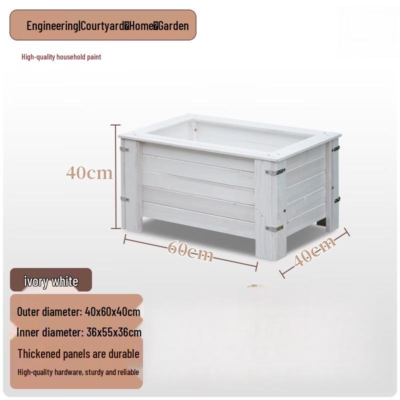 Hualongdun Carbonized Wood Garden Planter Box