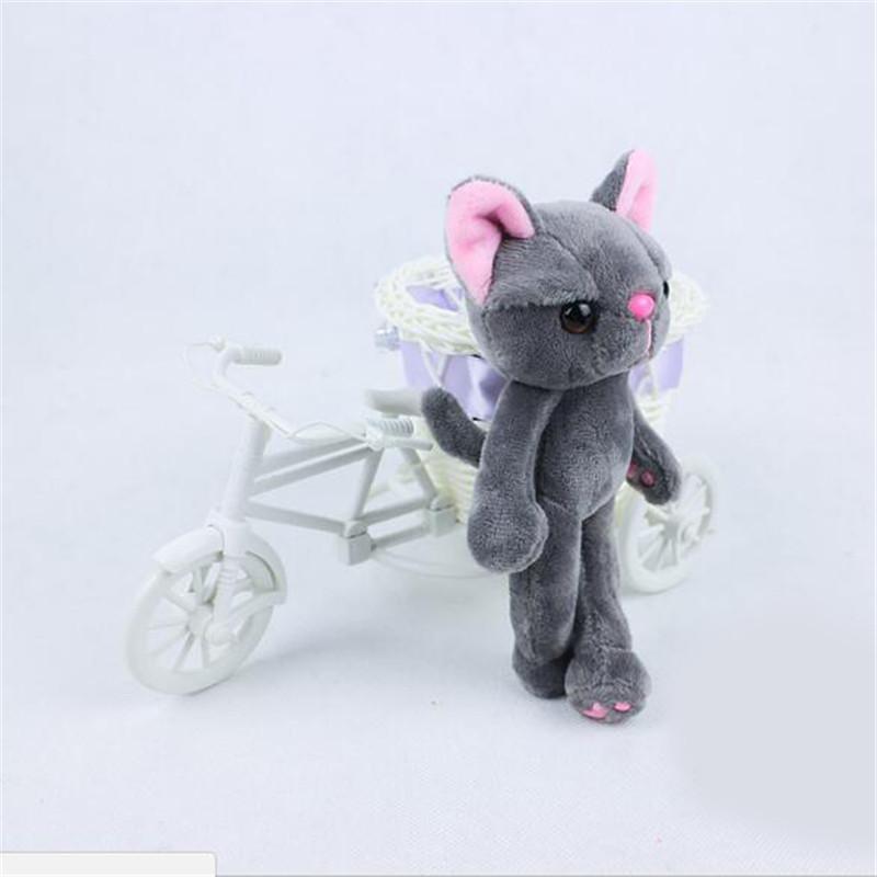 Мини ленивый кот плюшевая игрушка кулон милый мультяшный кот брелок рюкзак мобильный телефон DIY Grab Machine игрушки 15 см