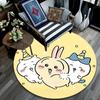 Usagi2 Round Area Rug,Carpet Rug for Living Room Bedroom Sofa Playroom Decor,Non-slip Floor Mat