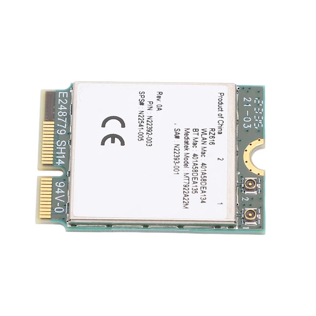 RZ616 MT7922A22M M.2 WiFi6E Беспроводной модуль-адаптер 5374 Мбит/с Bluetooth 5.2 Трехдиапазонный для Wins 10 11