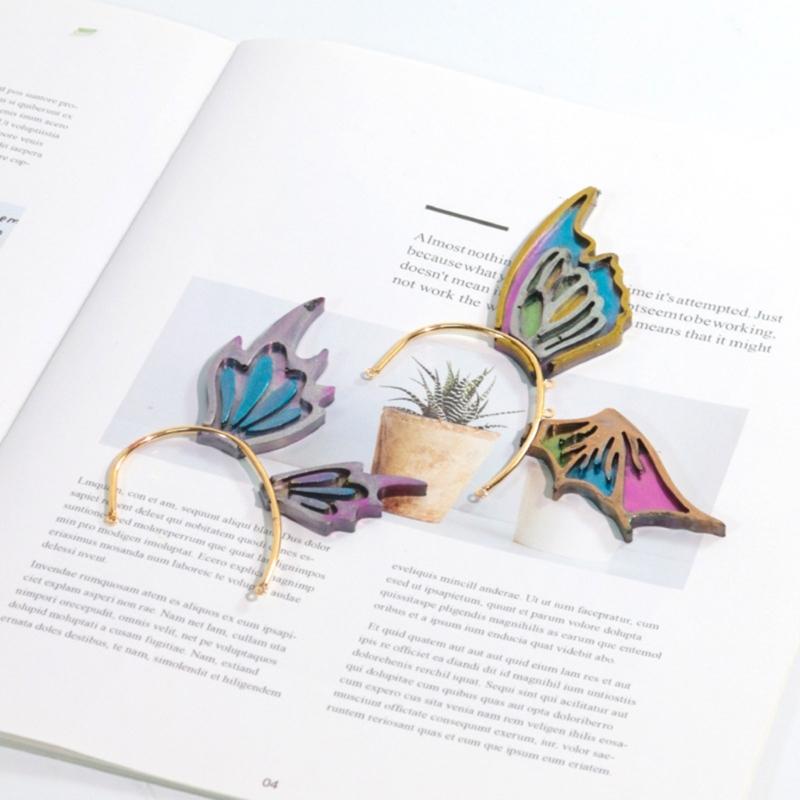 Силиконовая форма для серег-крыльев бабочки, подходит для эпоксидной смолы, для рукоделия, подвеска-украшение для рюкзаков, изготовление ювелирных изделий