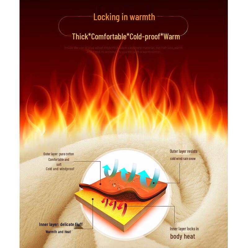 Luomeng Men's Winter Fleece-Lined Straight-Leg Jeans WL9883R