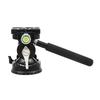Fluid Tripod Head with Quick Release Plate and Handle Aluminum Alloy Panoramic Fluid Drag Pan Head for DSLR Cameras