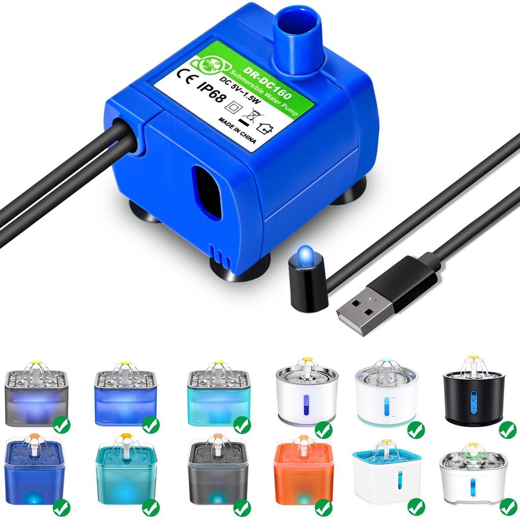 Автоматическая поилка для животных с USB-насосом DC и светодиодным датчиком