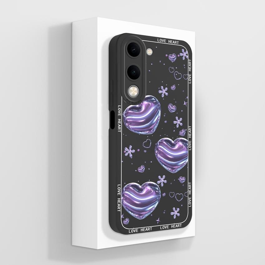 Для Vivo Y04 Y03 Y02 Y11 Y15 Y20 Чехол для телефона Милый мультяшный узор для девочек Гладкий жидкий силикон Противоударная защита Задние крышки Чехол для корпуса Vivo