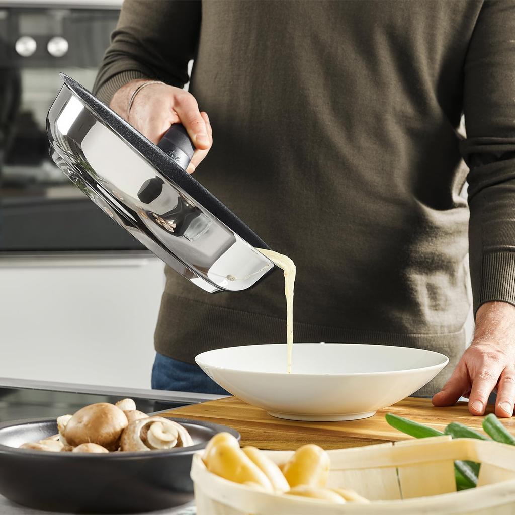 Сковорода Fissler Frying IH Adamant Gas Made in Effect, черная, 26 см, совместимая, премиум-класса, совместимая с Fire/IH, Германия, кодирование, антипригарное покрытие, антипригарное покрытие