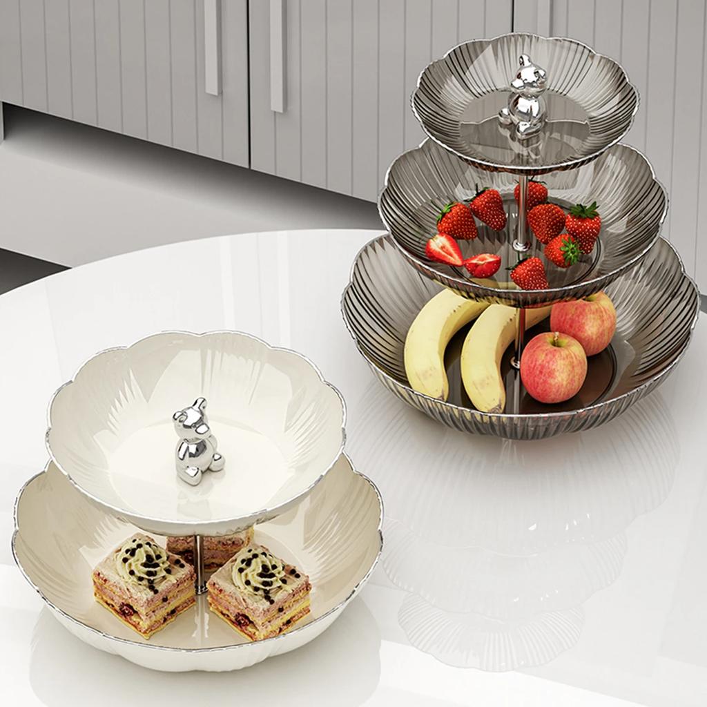 Подставка для десертного торта на День святого Валентина, украшение стола на Рамадан, держатель для фруктового подноса, многослойная подставка для закусок, конфет