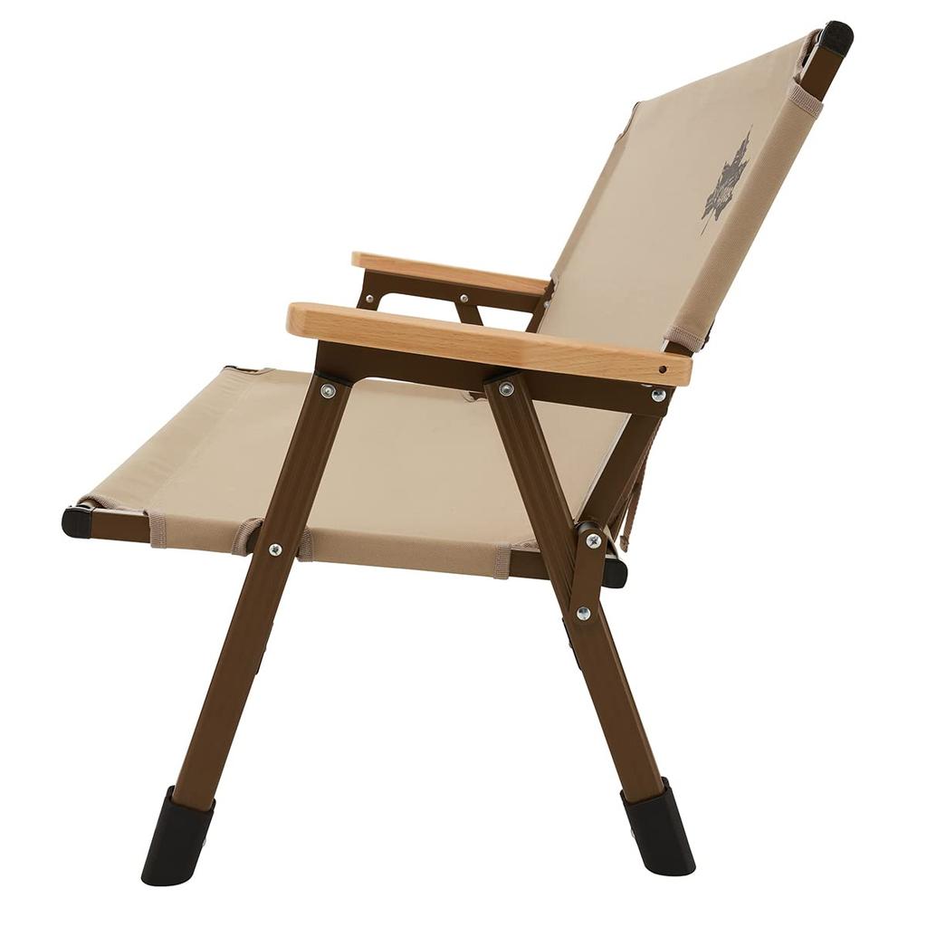 LOGOS Tradcanvas Portable Assembled Chair for 2 73173165 Beige Width x Depth x Height cm Height 28 (Approx.) 110.5 55.5 61.5 (Seat cm)