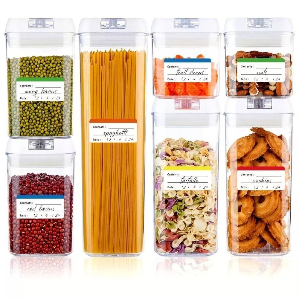 100pcs Portable Fridge Sticker Self-adhesive Home StorageTags New Food Storage Labels