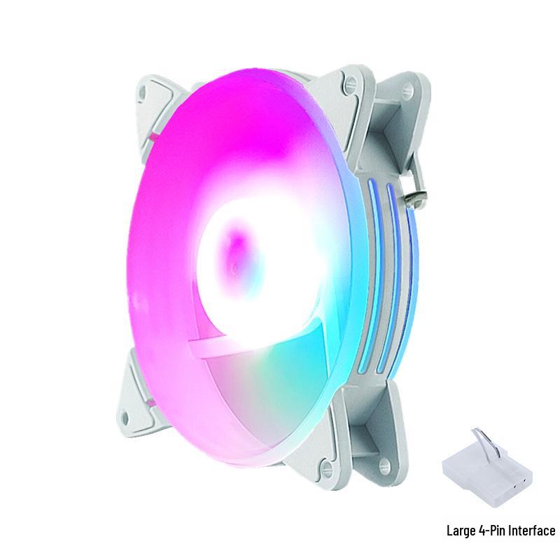 Бесшумный светодиодный 120-мм 4-контактный вентилятор для охлаждения корпуса