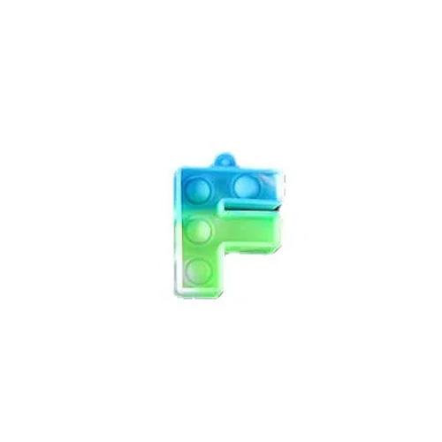 Радуга Push Pops Bubble Fidget Toys Брелок Его Popite Антистресс Сенсорная игрушка Анти-тревога Игрушки для снятия стресса Дети Оптовая