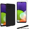 Protective Case - Toproduits® - Galaxy A22 5G - Black - Flexible - Tempered Glass