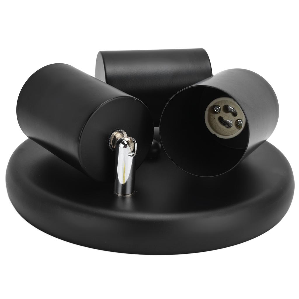 GU10 Ceiling Spotlight Holder 3 Head Rotating Lamp Base Fixture for Bedroom Dining Room Shopping