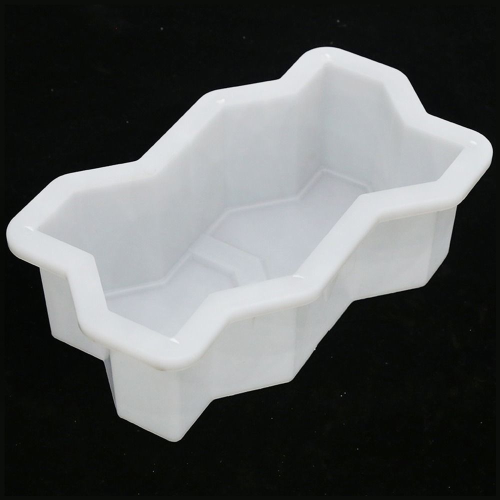 1Pcs Plastic Stepping Stone Paver Waves Shaped Walkway Brick Mold  For Lawn Patio Yard Garden