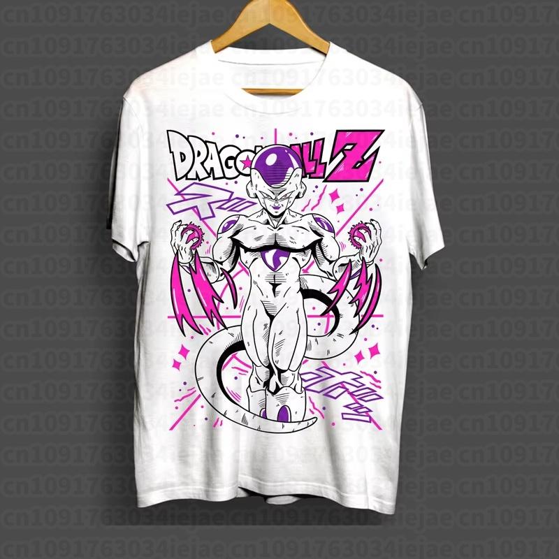 2026 Summer Dragon Ball Print Cotton Unisexs Tshirt New Anime Print Comfortable for Casual Wearing