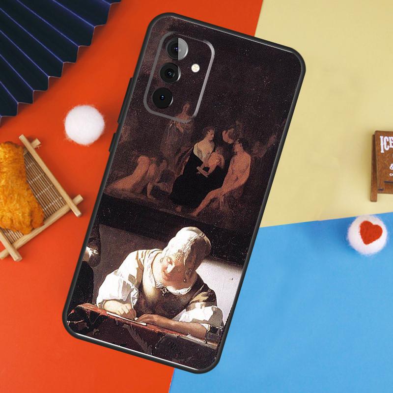 Иоганнес Вермеер Чехол Для Samsung Galaxy A54 A34 A14 A55 A35 A33 A53 A13 A23 A17 A06 A16 A56 A36 A52 A32 A15
