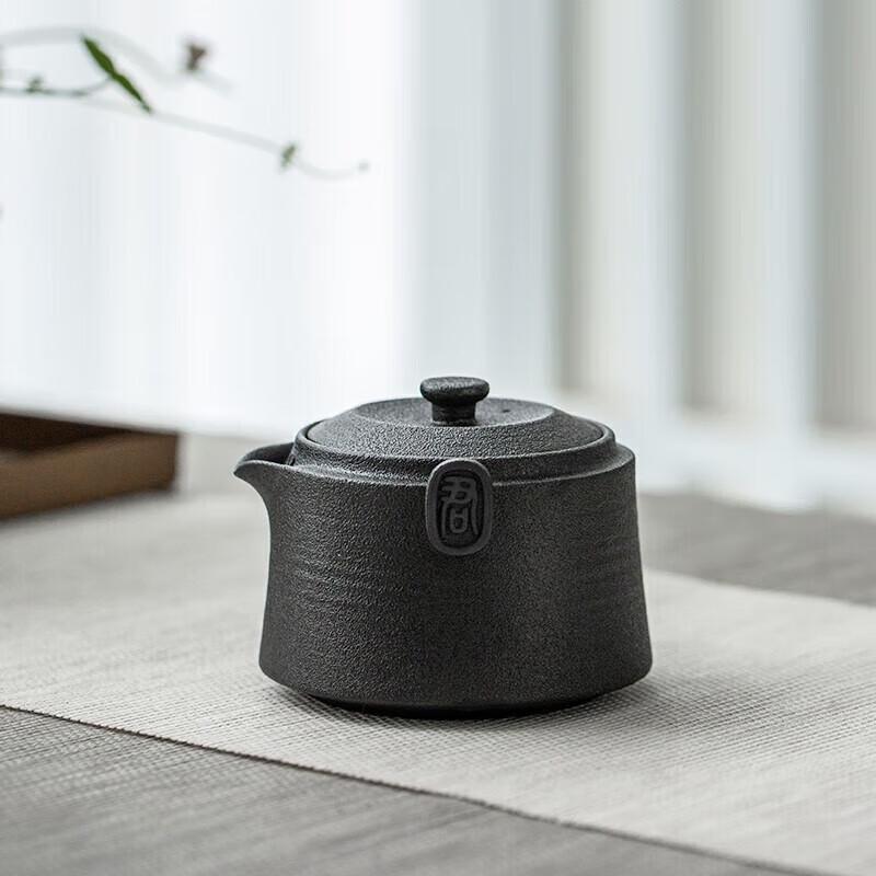 Wanqiantang Coarse Pottery Quick Brew Travel Tea Set