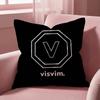 Brand Design V-Visvim Cushion Cover Multi-Scene Pillow Cover for Home & Car - Reversible, Soft & Durable for Daily Use