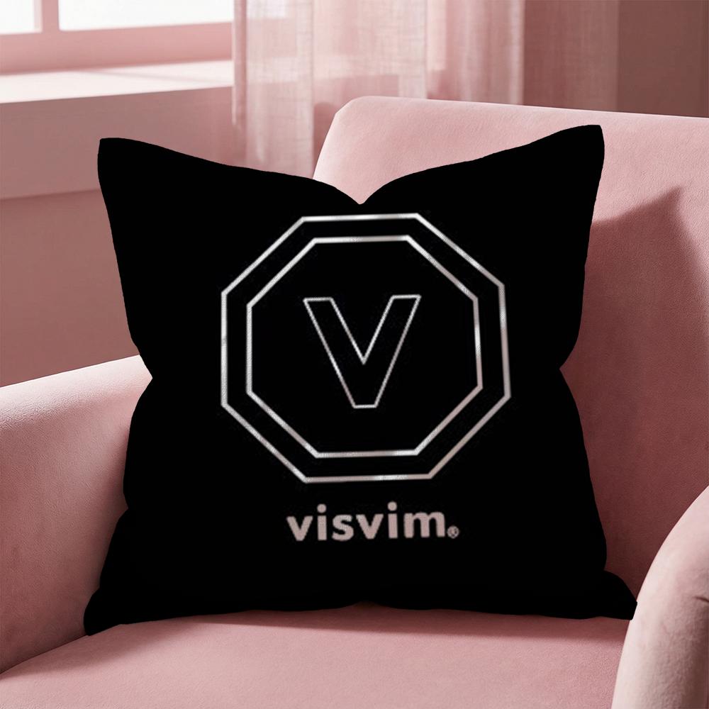 Brand Design V-Visvim Cushion Cover Multi-Scene Pillow Cover for Home & Car - Reversible, Soft & Durable for Daily Use