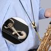 PU Leathers Padded Saxophone Adjustable Neck Strap with Snap Hook for Alto Tenors Soprano Baritone Sax Music Accessories