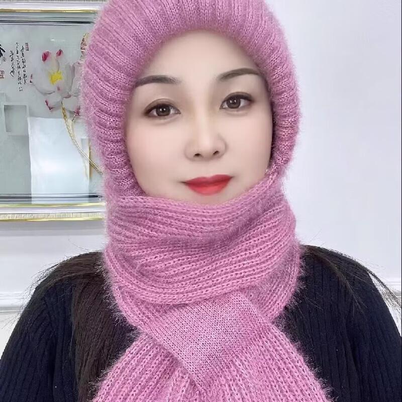Women's Warm Knitted Scarf Hat