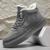 Winter Casual Sneakers Versatile Men's Thick Snow Boots Warm and Cold Retro Casual Shoes Mid Top Board Shoes