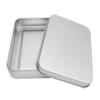 Metal Rectangle Silver Color Playing Cards Storage Box Money Coin Holder Box Candy Key Case Business Card Storage Can