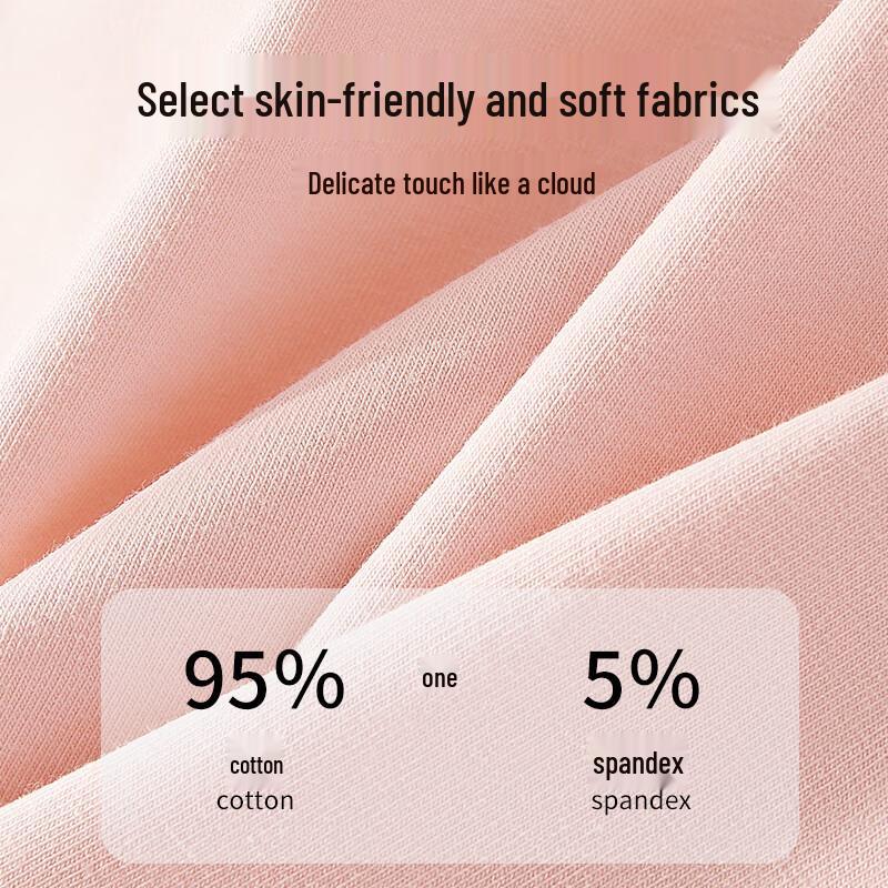 Женские трусы-слипы из антибактериального хлопка с высокой посадкой, 4 шт.