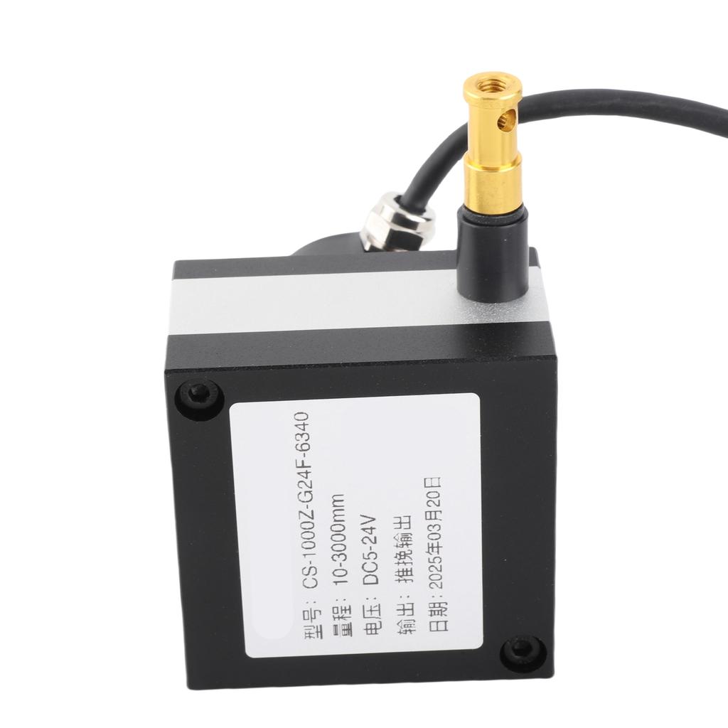 Dia. 38mm Draw Wire Encoder 10 to 3000mm Range Incremental Cable Encoder for Cylinders Testing Machines DC8‑24V