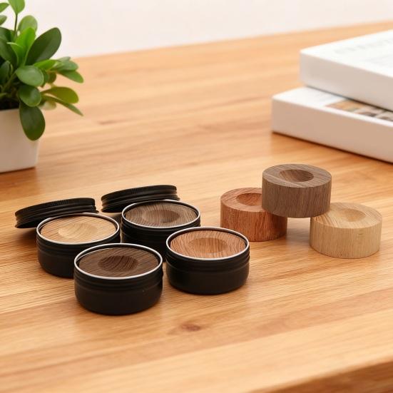 Wood Essential Oil Diffuser Small Passive Portable Air Freshener Aromatherapy Diffuser with Box for Car Living