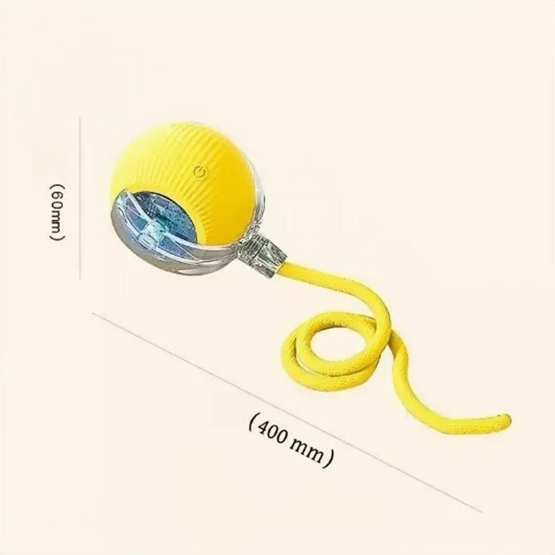 Electric Bouncing Dog Toy Removable Washable Bite‑resistant Sounding Plush Toy Self‑entertainment Boredom Relief for Small Medium Dogs