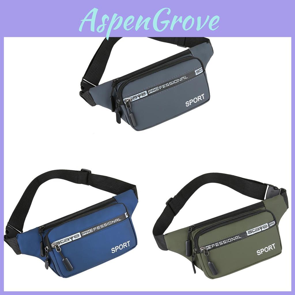 Mens Urban Style Waist Pack Made Of Nylon With Waterproof Design For Daily Use