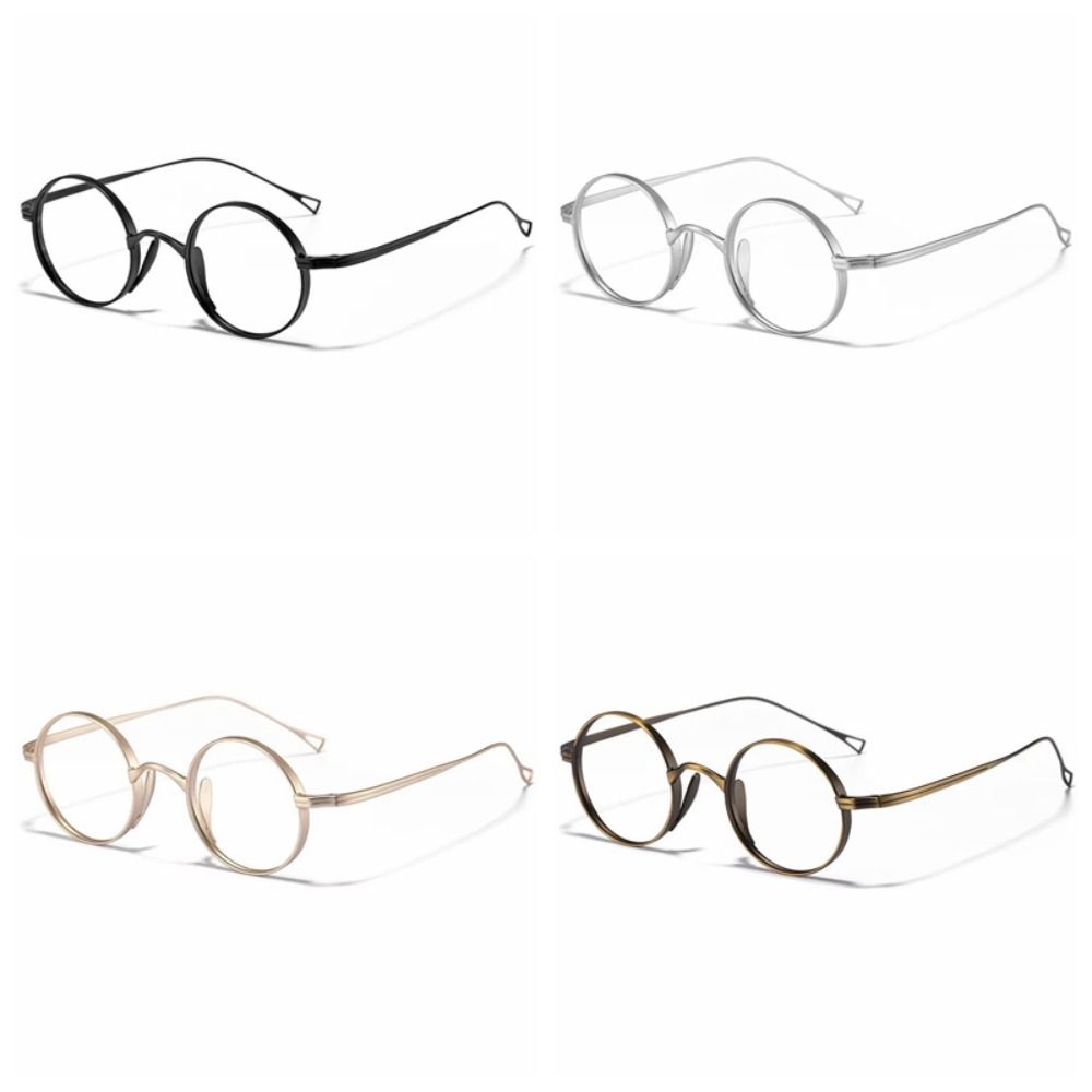 2025 Pure Titanium Glasses Frame Oval Shape Simple Design Eyeglasses Frames Classic Retro Eye Decoration
